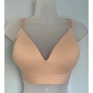 Victoria's Secret PINK Wireless Wear Everywhere Bra Beige 32DDD NWOT